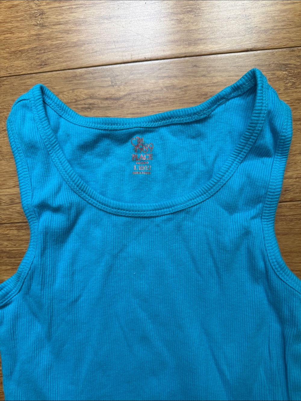 The Children's Place Turquoise Ribbed Tank Top - Picture 2 of 4